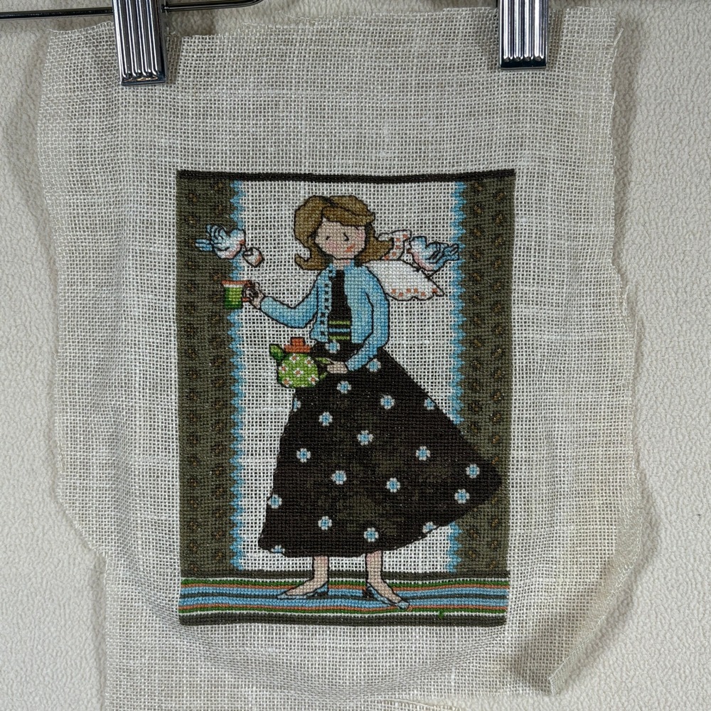 Mill Hill Debbie Mumm Cross Stitch Angel Girls Tea For Two Cottagecore Whimsical
